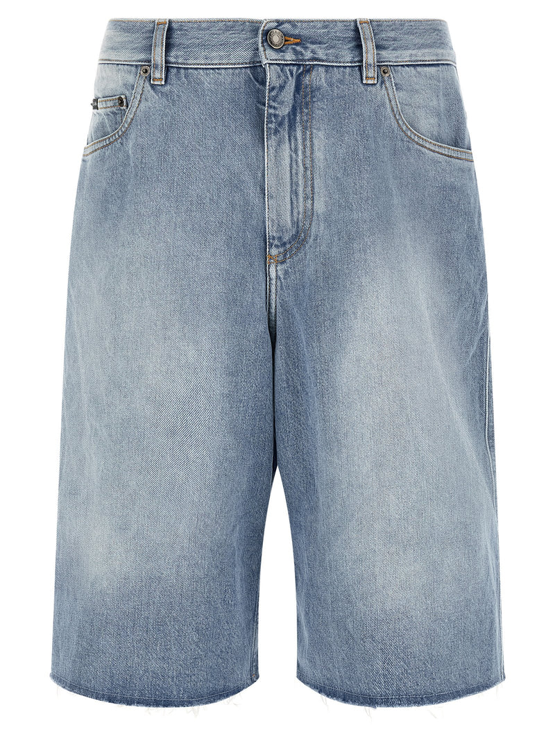 Dolce & Gabbana Blue Cotton Bermuda Shorts