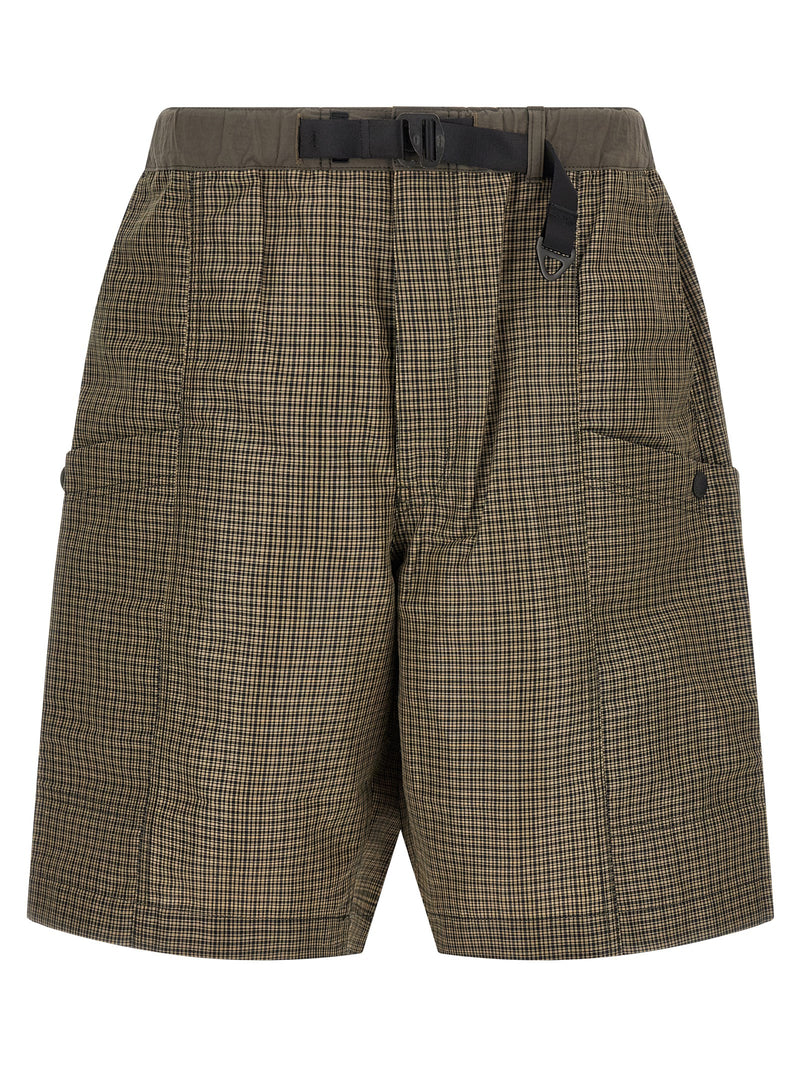 Comme Des Garçons Bicolor Linen Bermuda Shorts