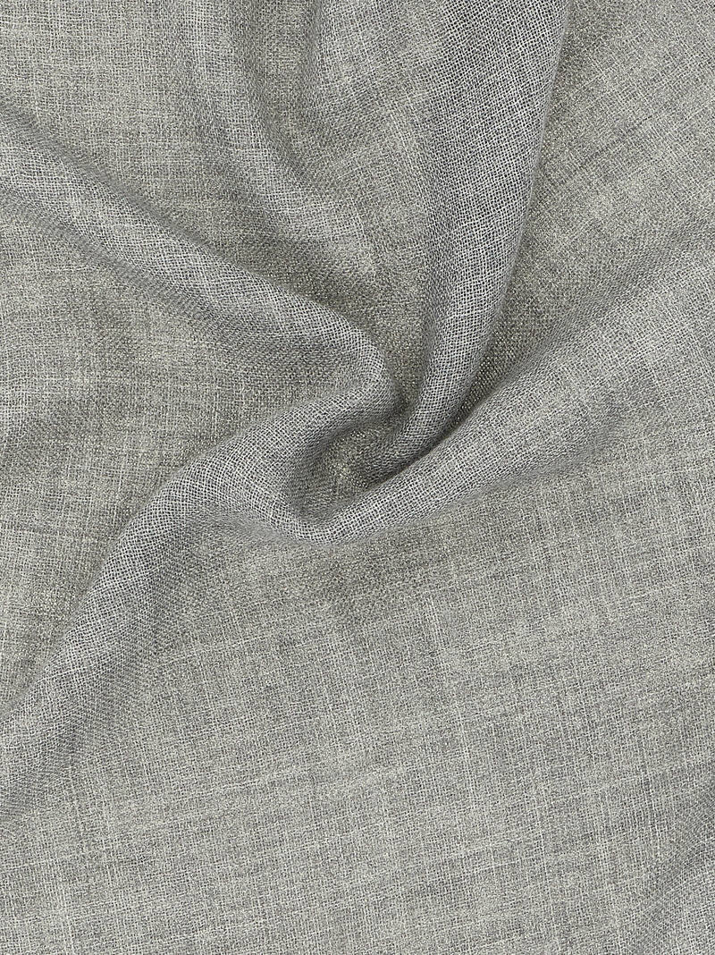 Brunello Cucinelli Gray Virgin Wool Scarf