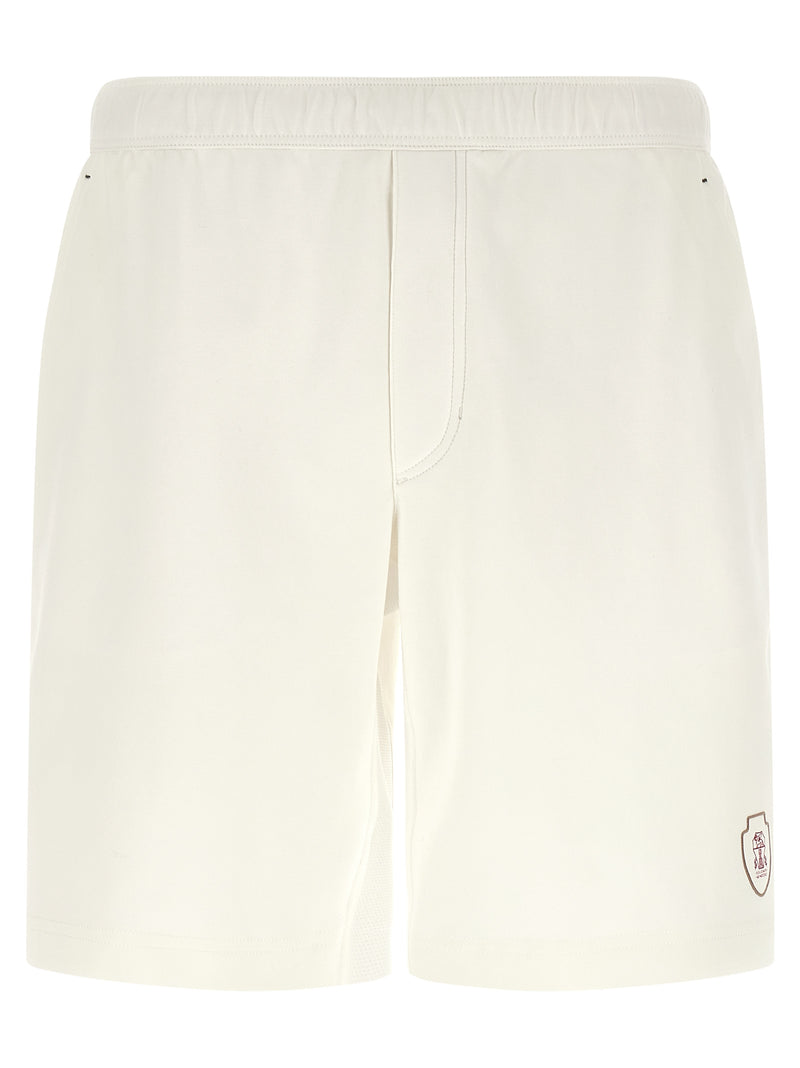 Brunello Cucinelli White Cotton Bermuda Shorts
