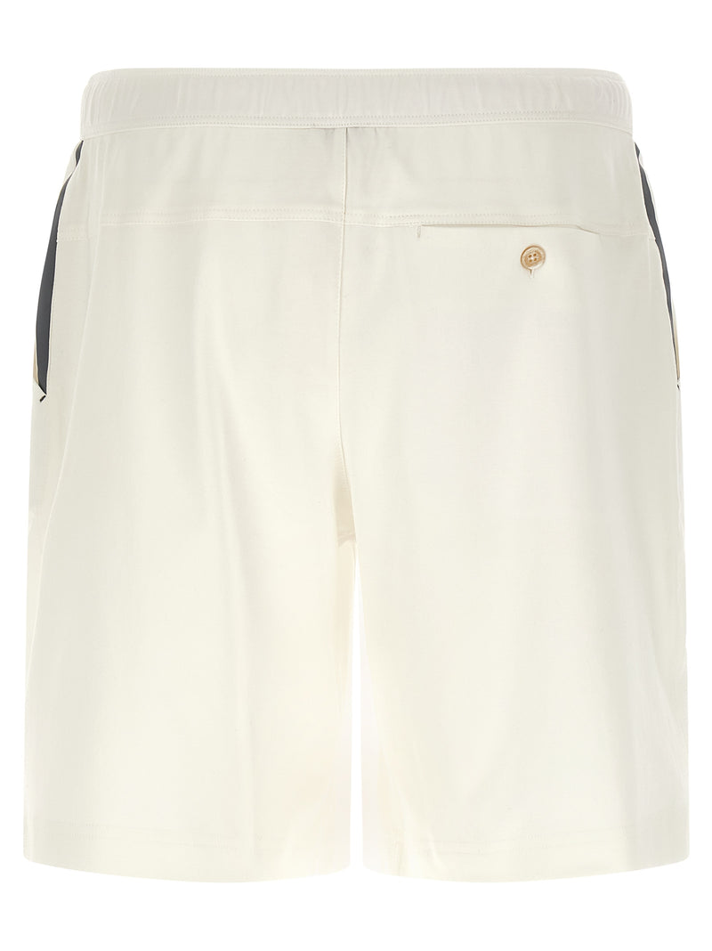 Brunello Cucinelli White Cotton Bermuda Shorts