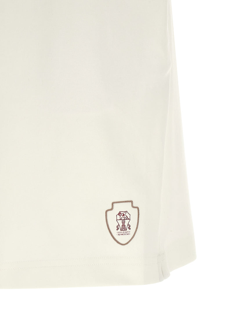 Brunello Cucinelli White Cotton Bermuda Shorts