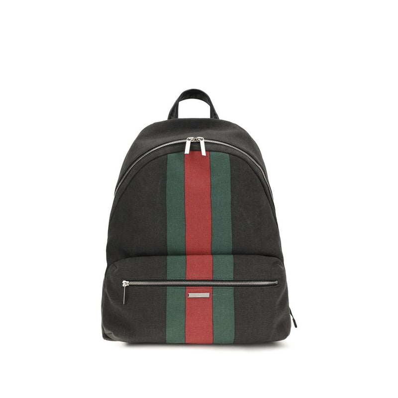 Gucci Black Fabric Backpack