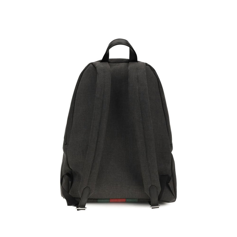 Gucci Black Fabric Backpack