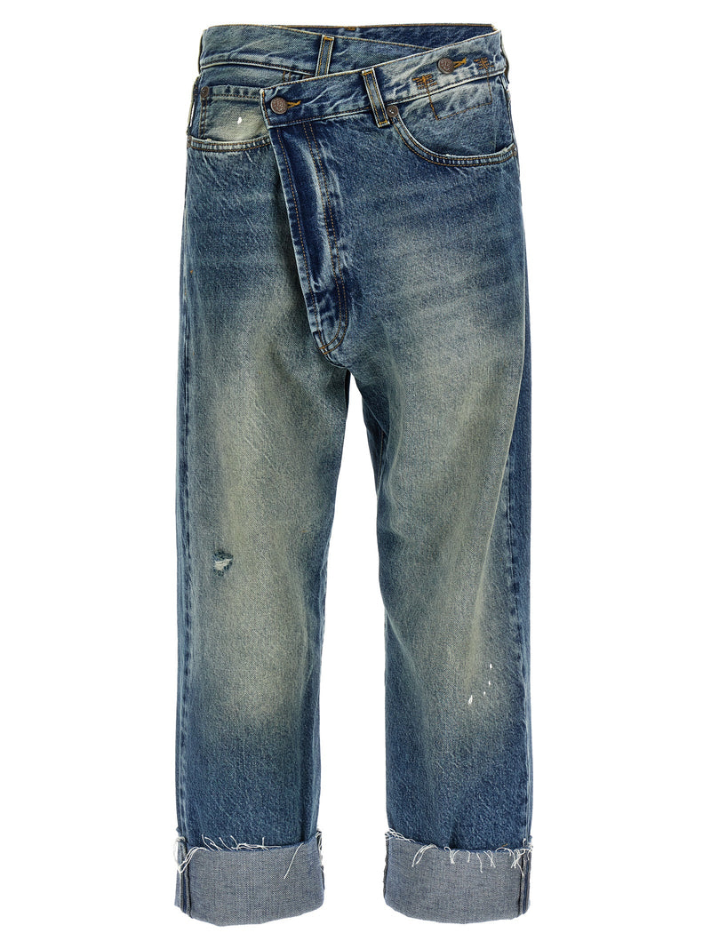 Jeans rectos de algodón azul R13
