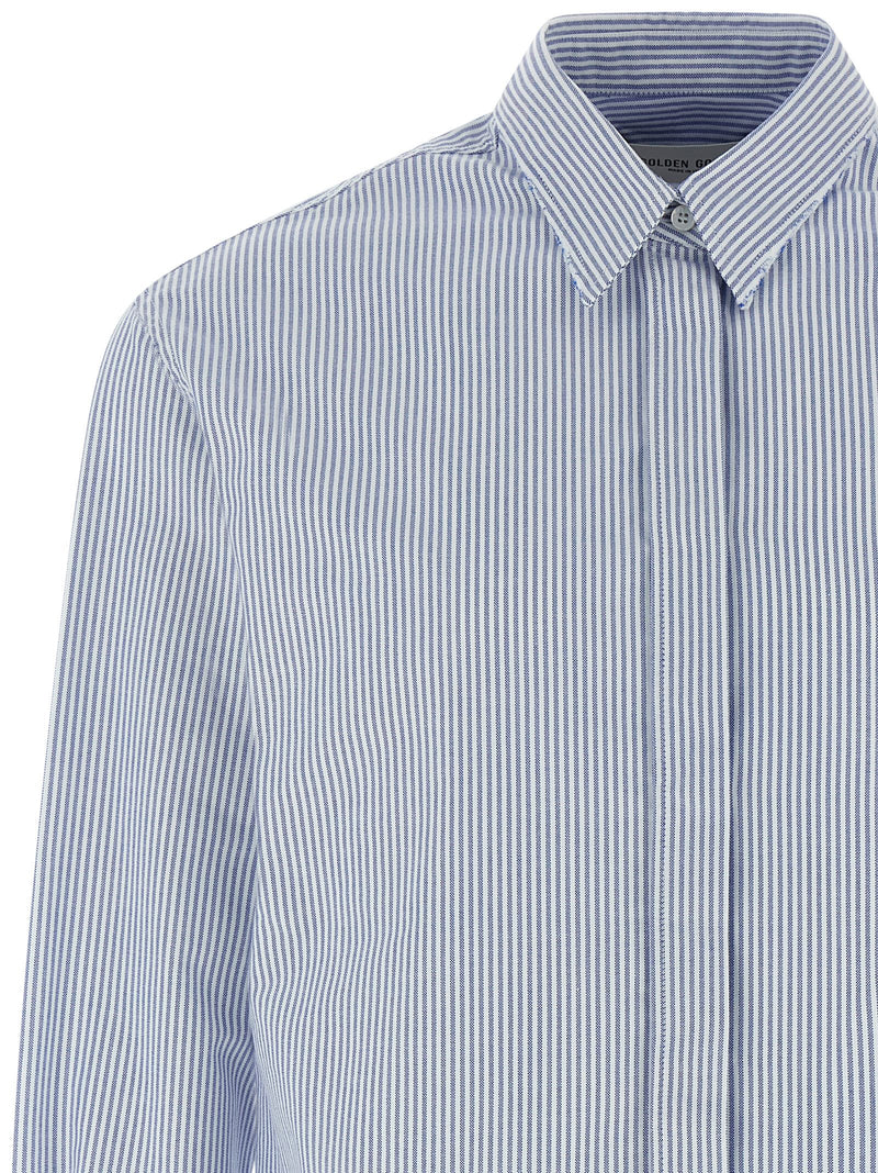 Golden Goose Blue Cotton Blouse