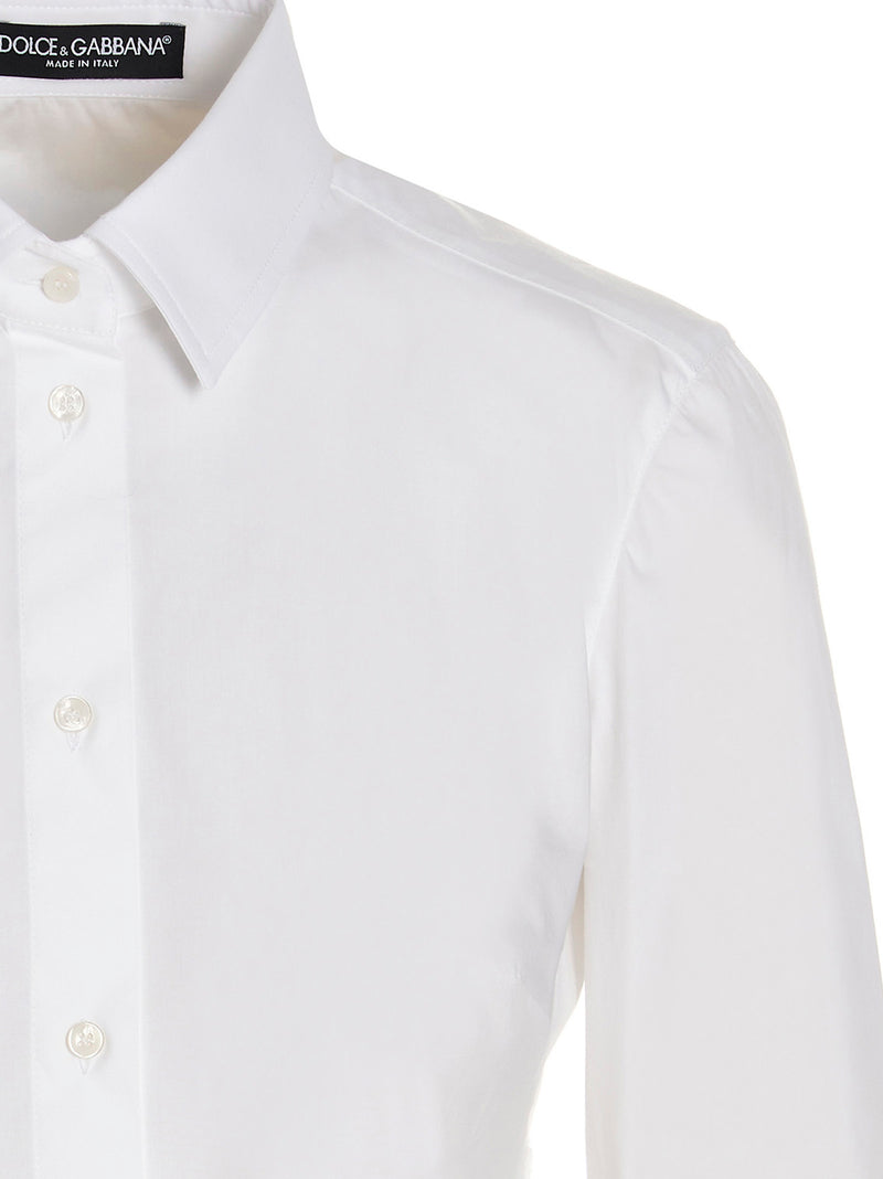 Dolce & Gabbana White Cotton Blouse