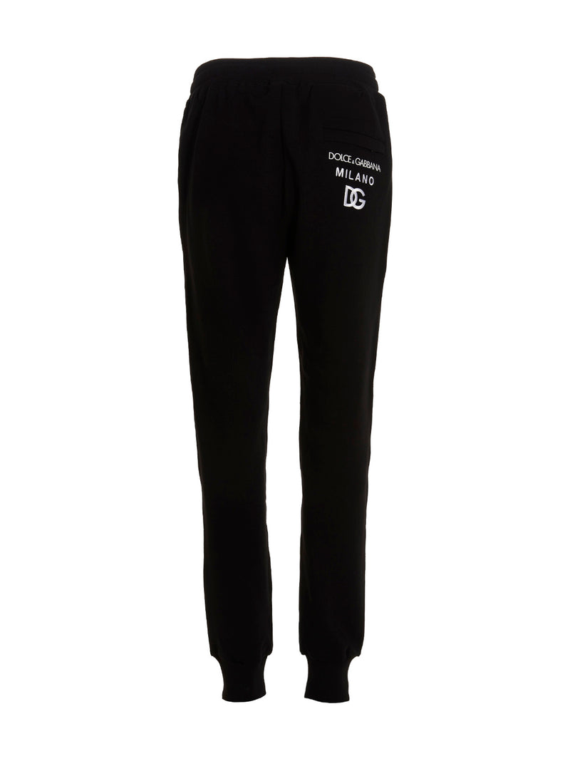 Dolce & Gabbana Black Cotton Joggers (Workout Pants)