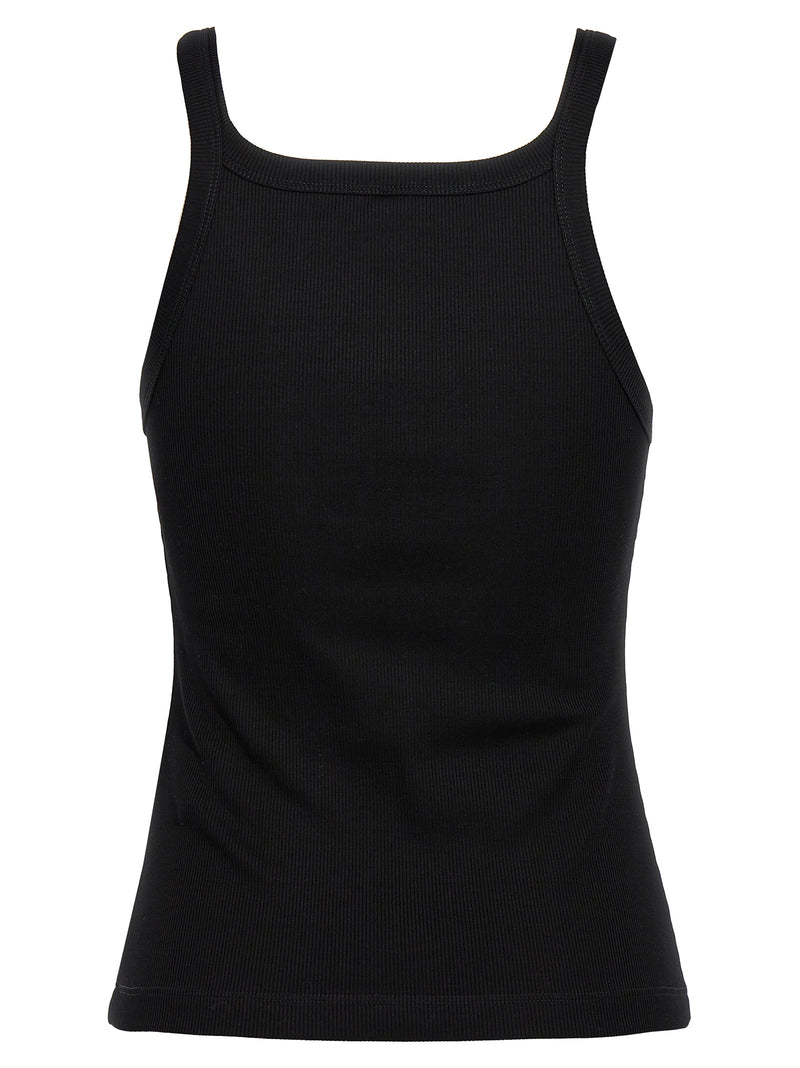 Fendi Black Cotton Sleeveles T-Shirt