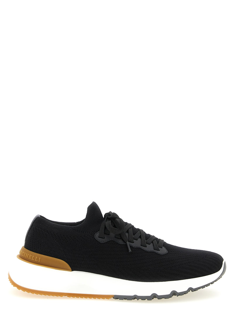 Brunello Cucinelli Black Polyethylene Athletic Sneakers
