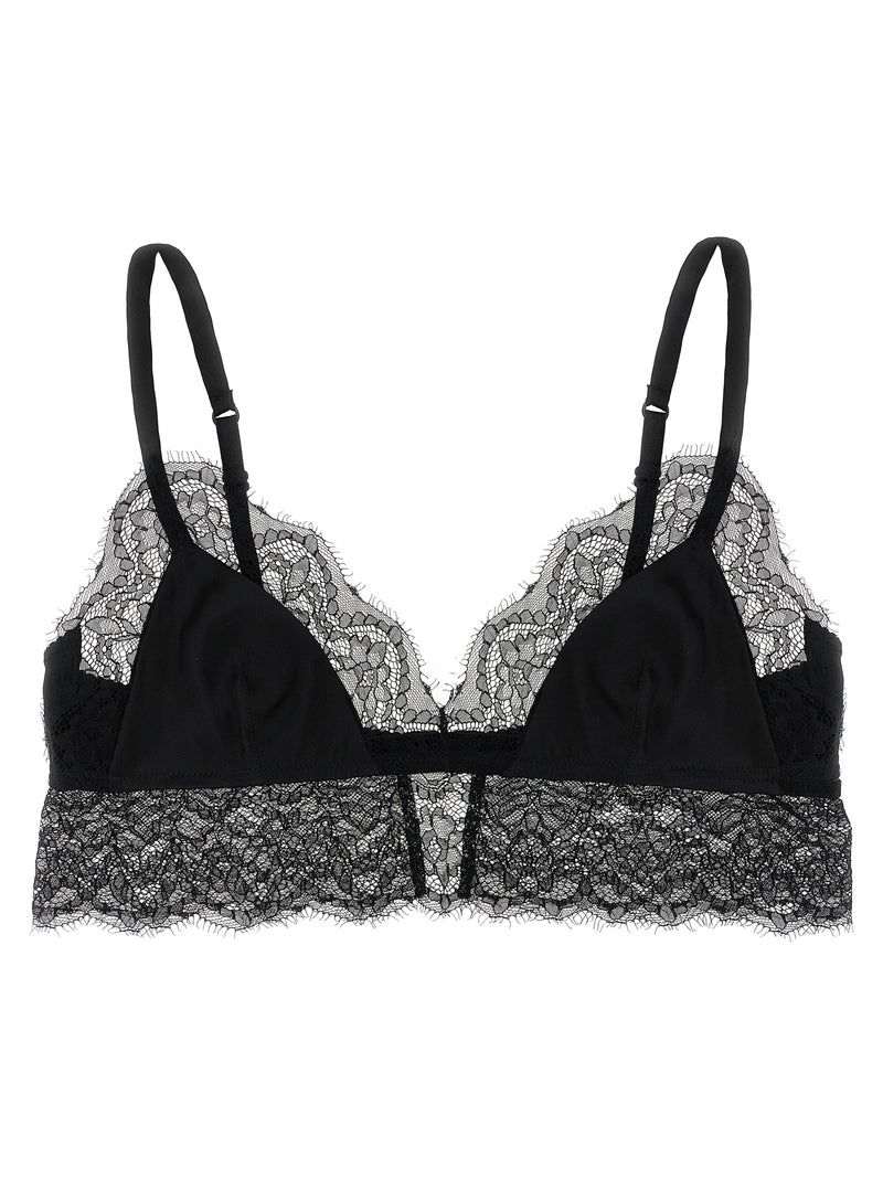 Dolce & Gabbana Black Silk Bra