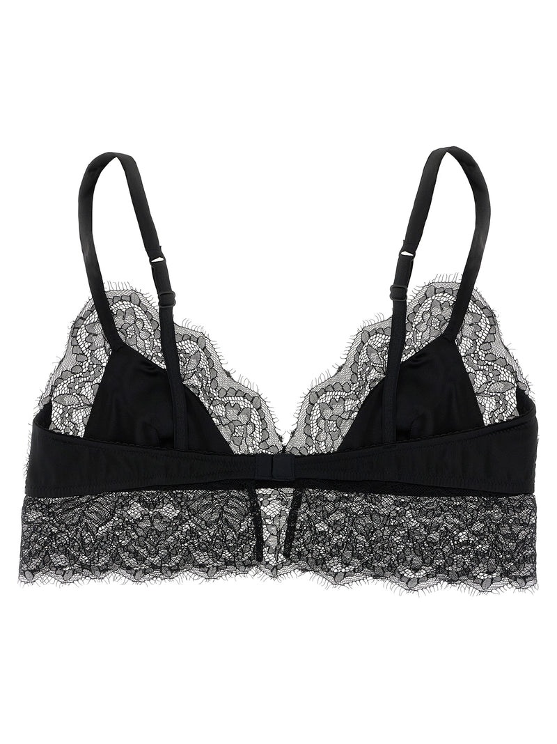 Dolce & Gabbana Black Silk Bra