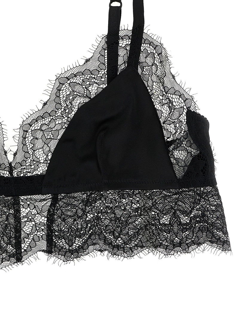 Dolce & Gabbana Black Silk Bra