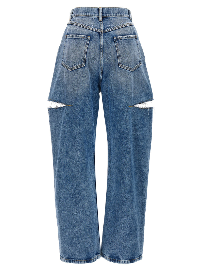 Maison Margiela Blue Cotton Straight-Leg Jeans