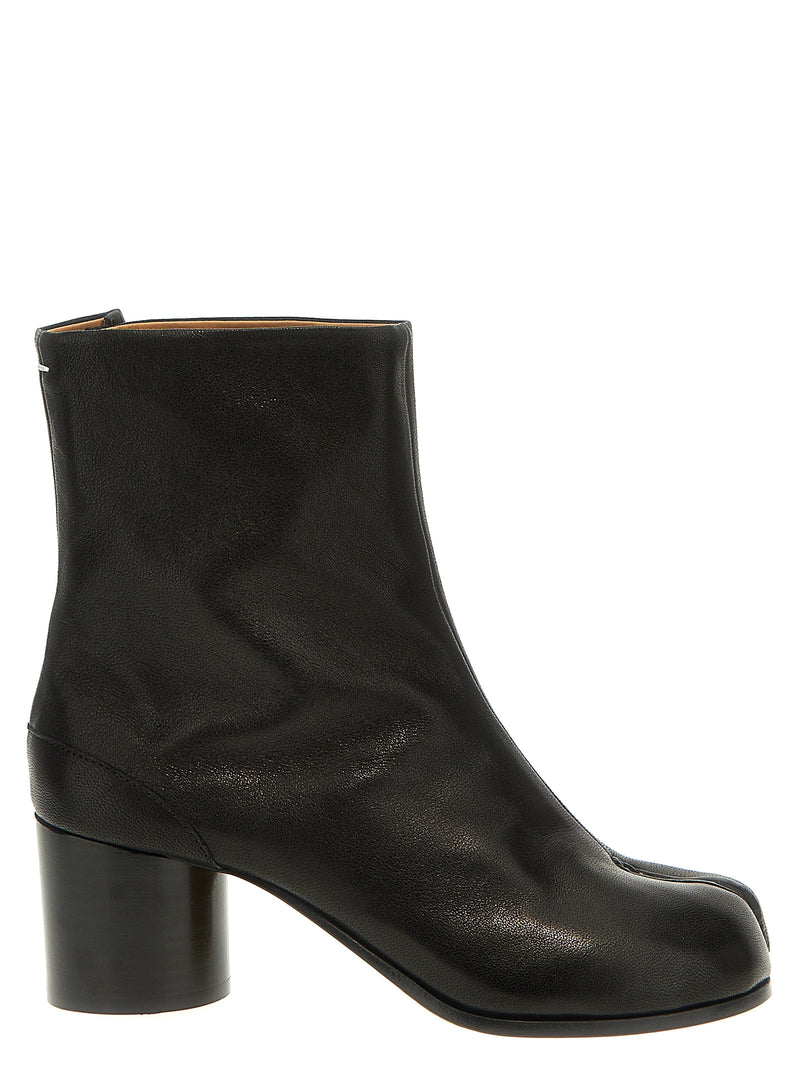 Maison Margiela Black Napa Leather / Calf Bos Taurus Ankle Boots