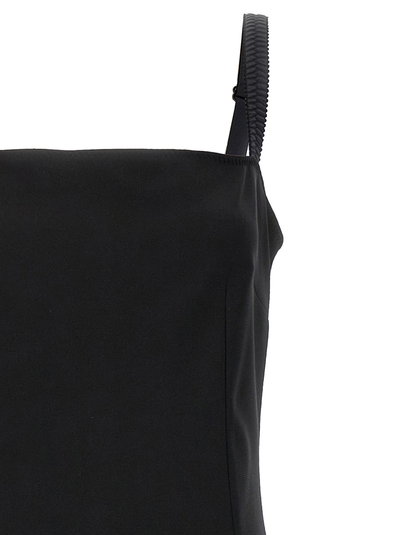Dolce & Gabbana Black Viscose Midi Dress