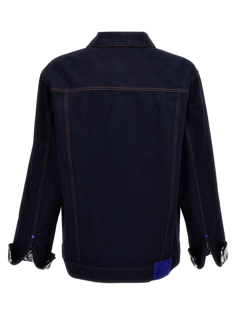 Burberry Blue Cotton Denim Jacket