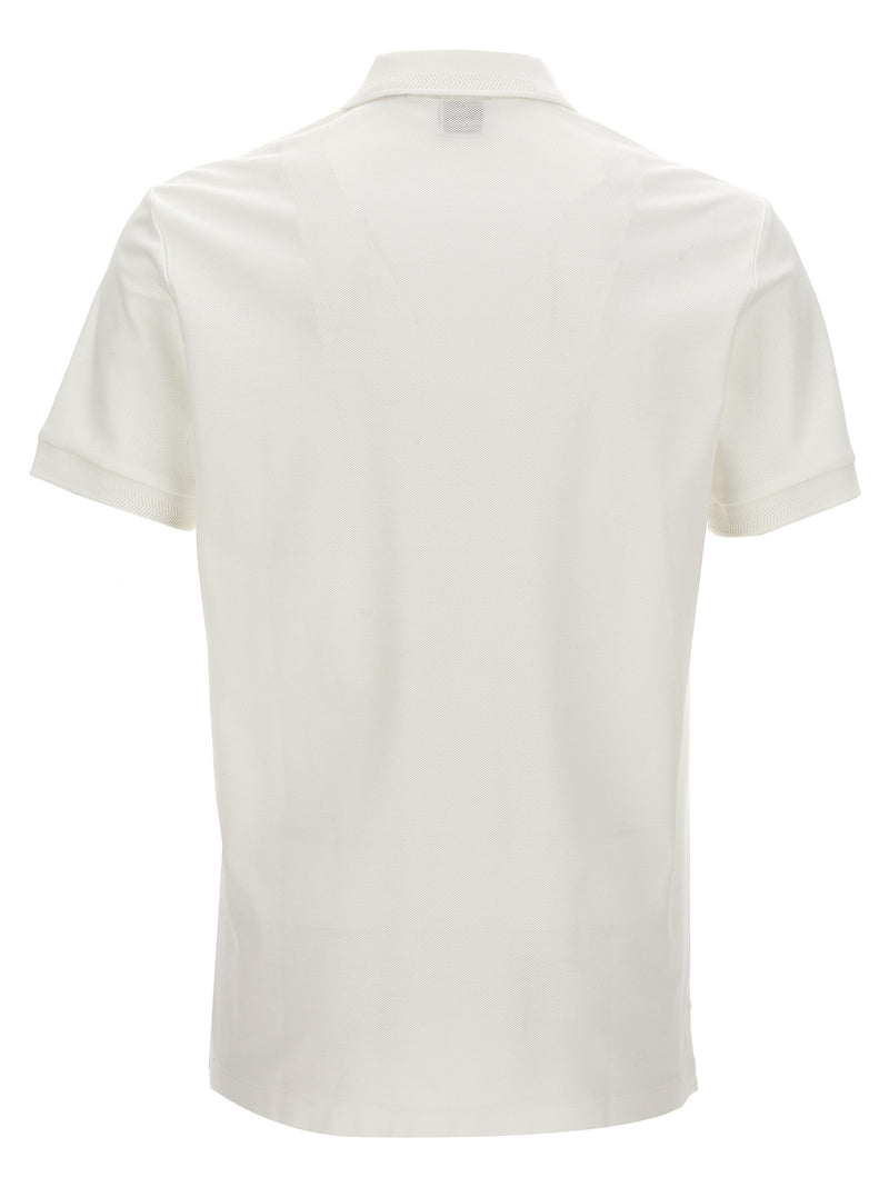 Burberry White Cotton Polo Shirt