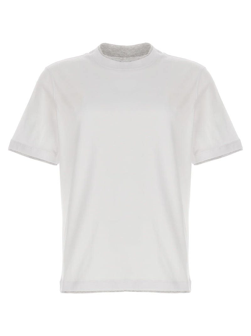 Brunello Cucinelli White Cotton T-Shirt