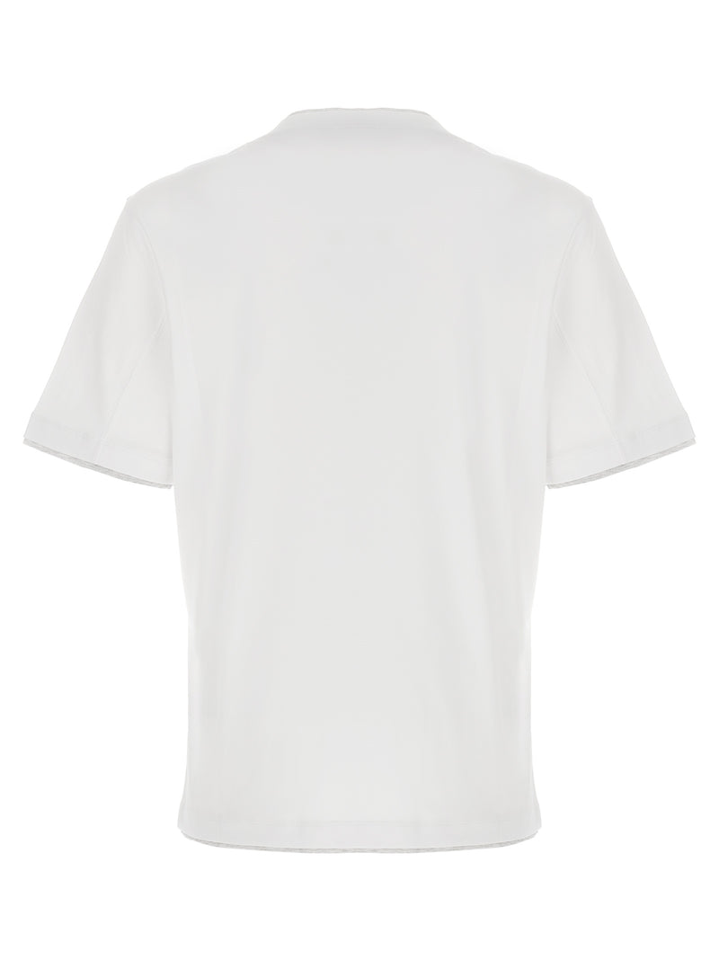 Brunello Cucinelli White Cotton T-Shirt