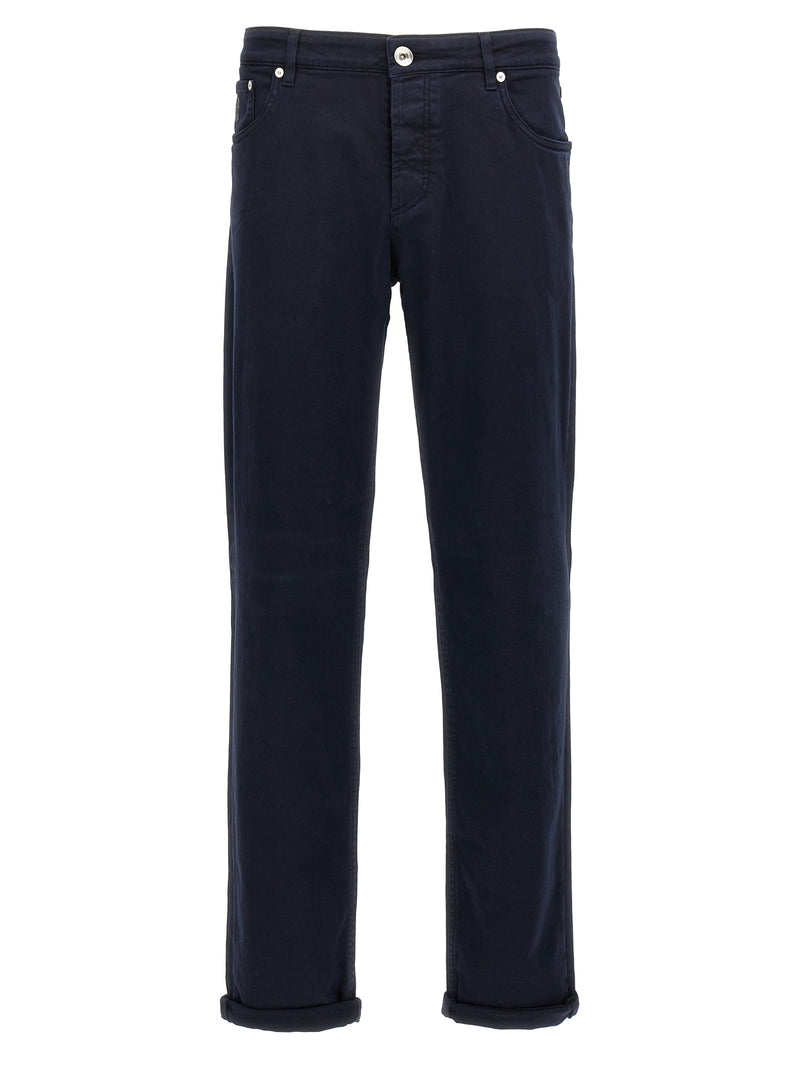 Brunello Cucinelli Blue Cotton Jeans Denim