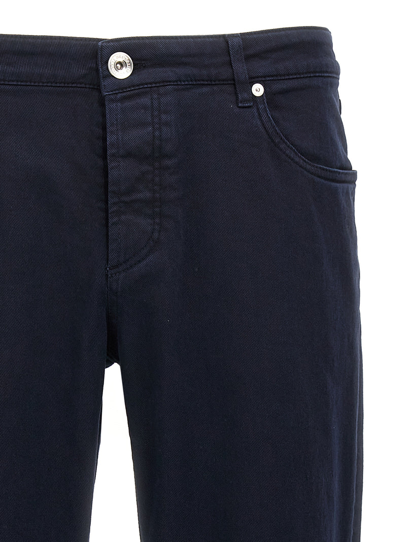 Brunello Cucinelli Blue Cotton Jeans Denim