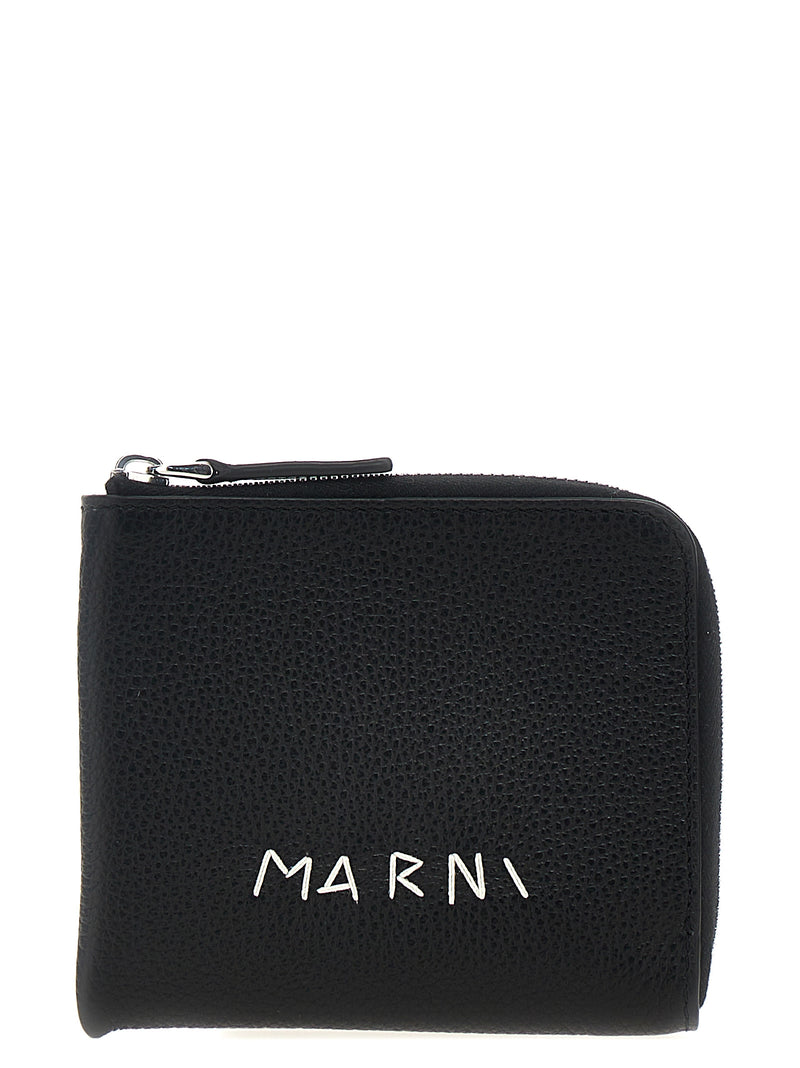 Marni Black Calfskin Wallet