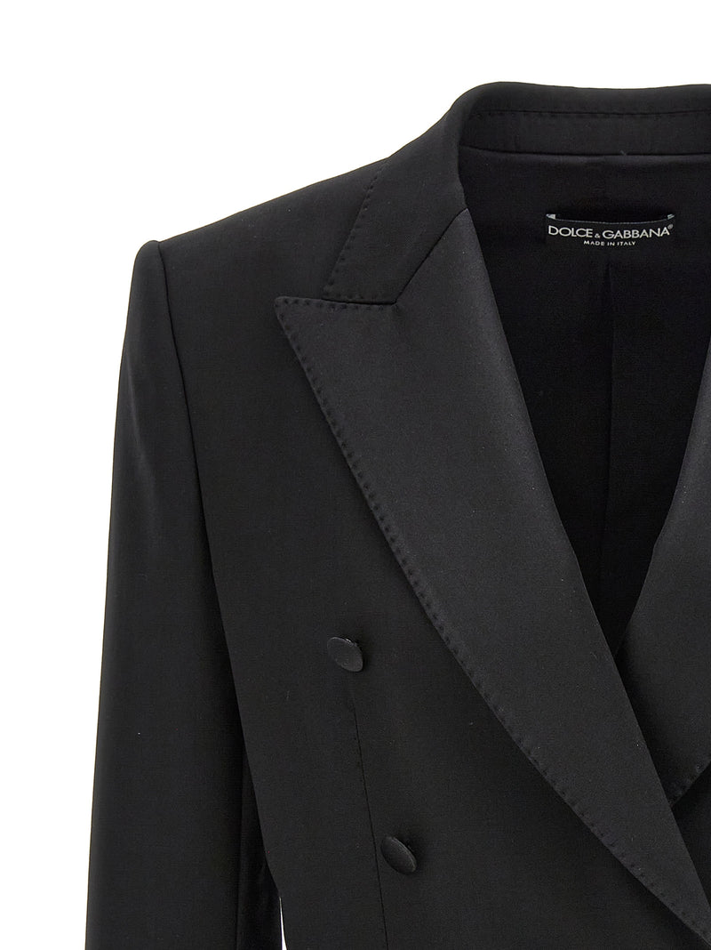 Dolce & Gabbana Black Virgin Wool Blazer