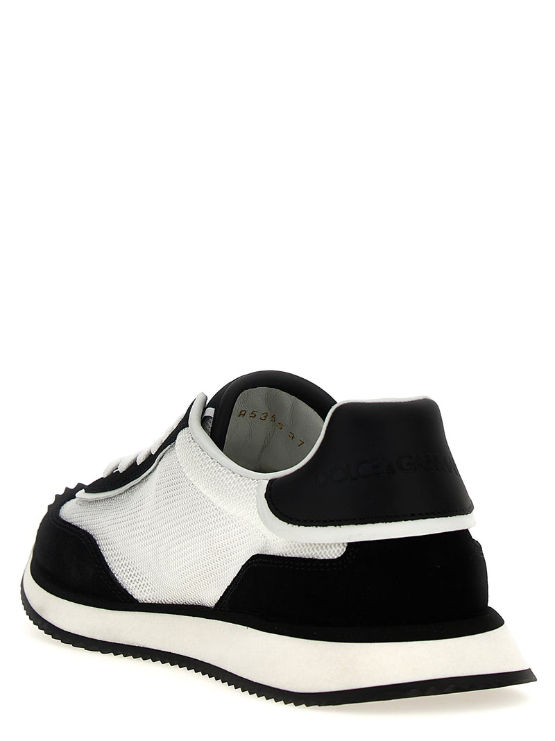 Dolce & Gabbana Bicolor Calfskin Athletic Sneakers