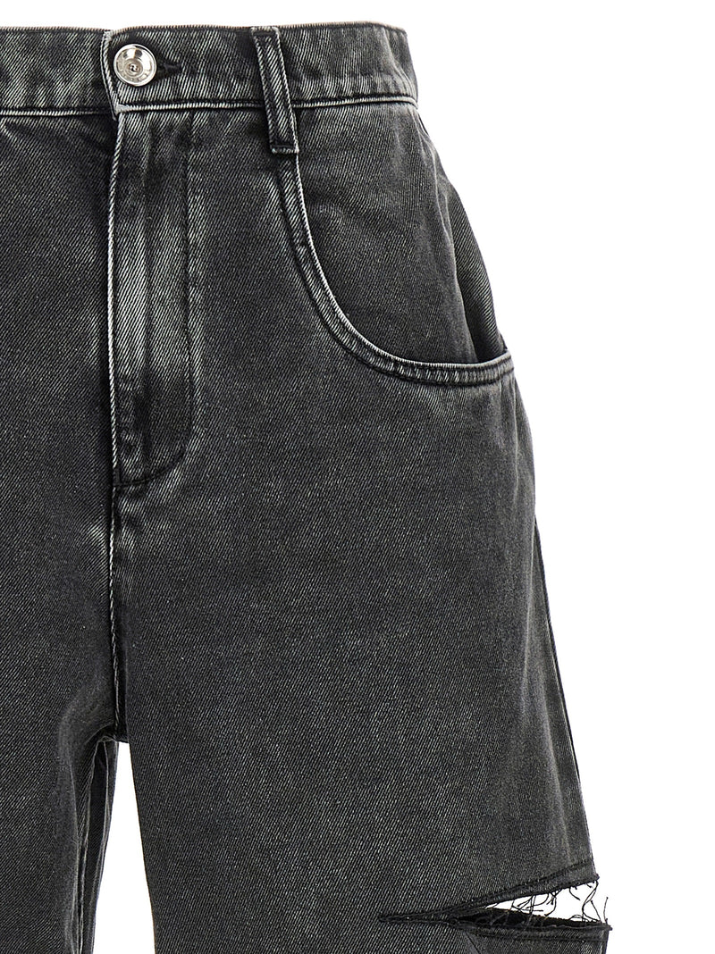 Maison Margiela Black Cotton Straight-Leg Jeans