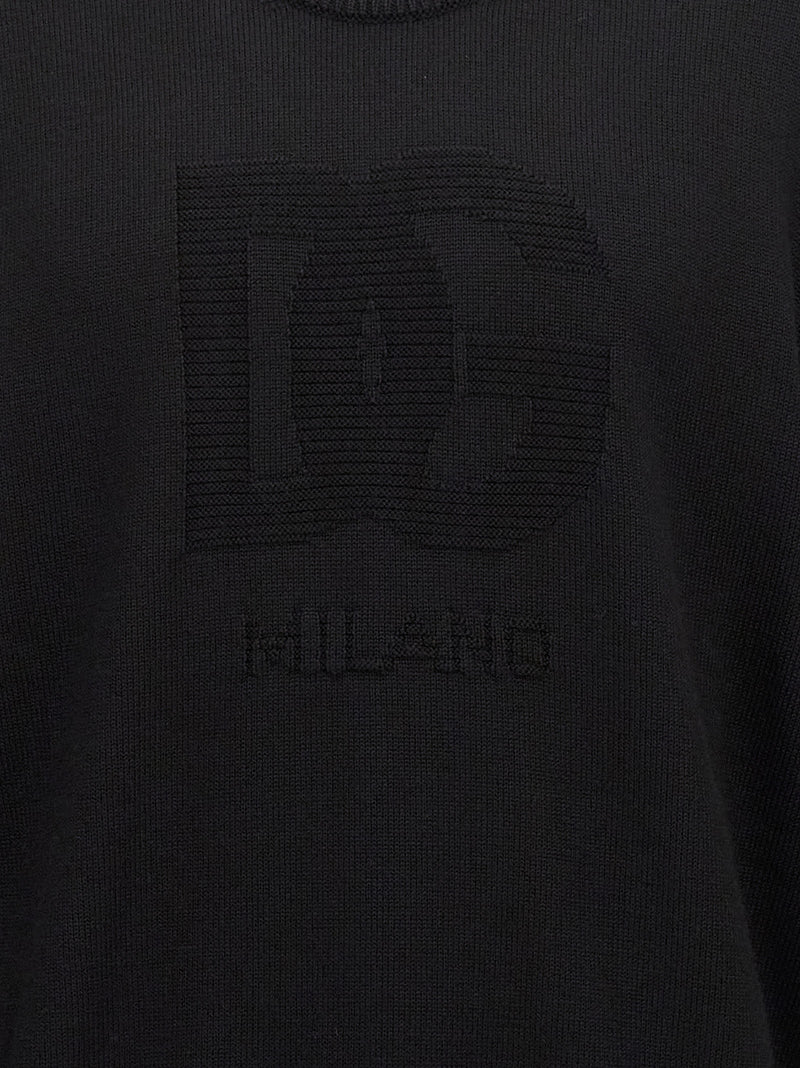 Dolce & Gabbana Black Virgin Wool Cardigan