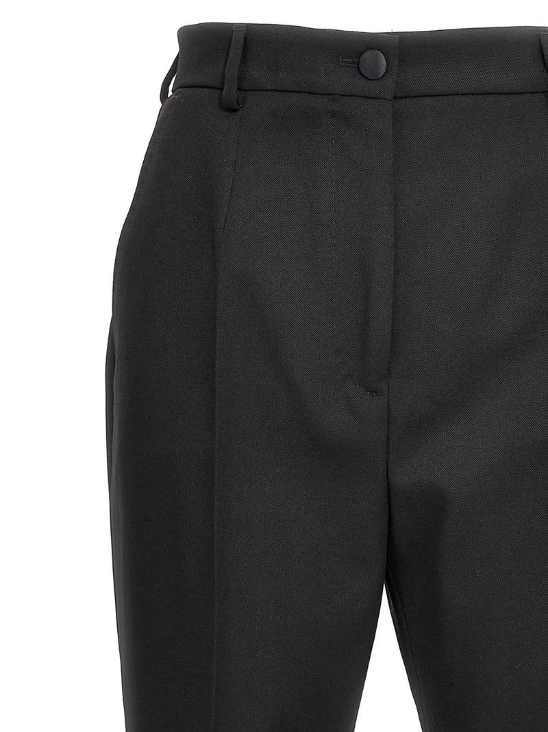 Dolce & Gabbana Black Virgin Wool Dress Pants