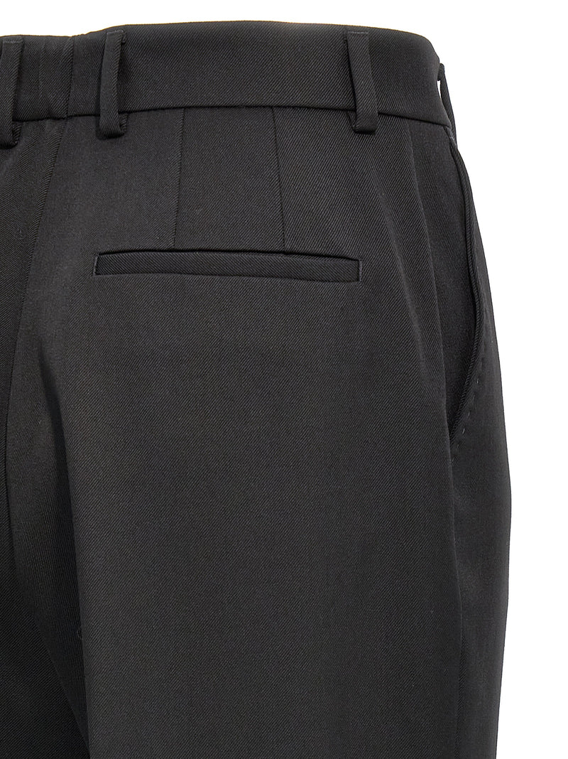 Dolce & Gabbana Black Virgin Wool Dress Pants