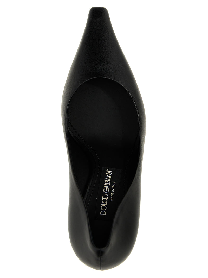 Dolce & Gabbana Black Lamb Leather High Heel Pumps