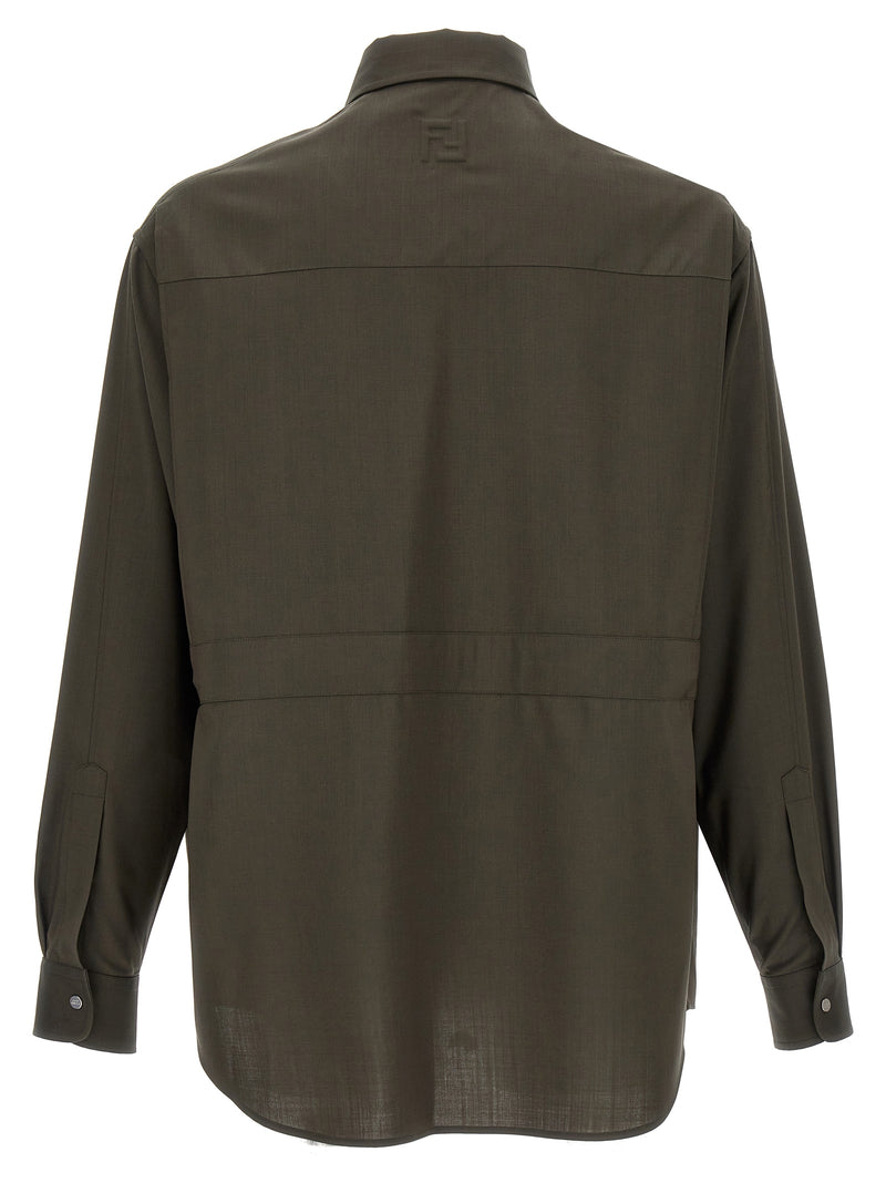 Fendi Bicolor Wool Blouse