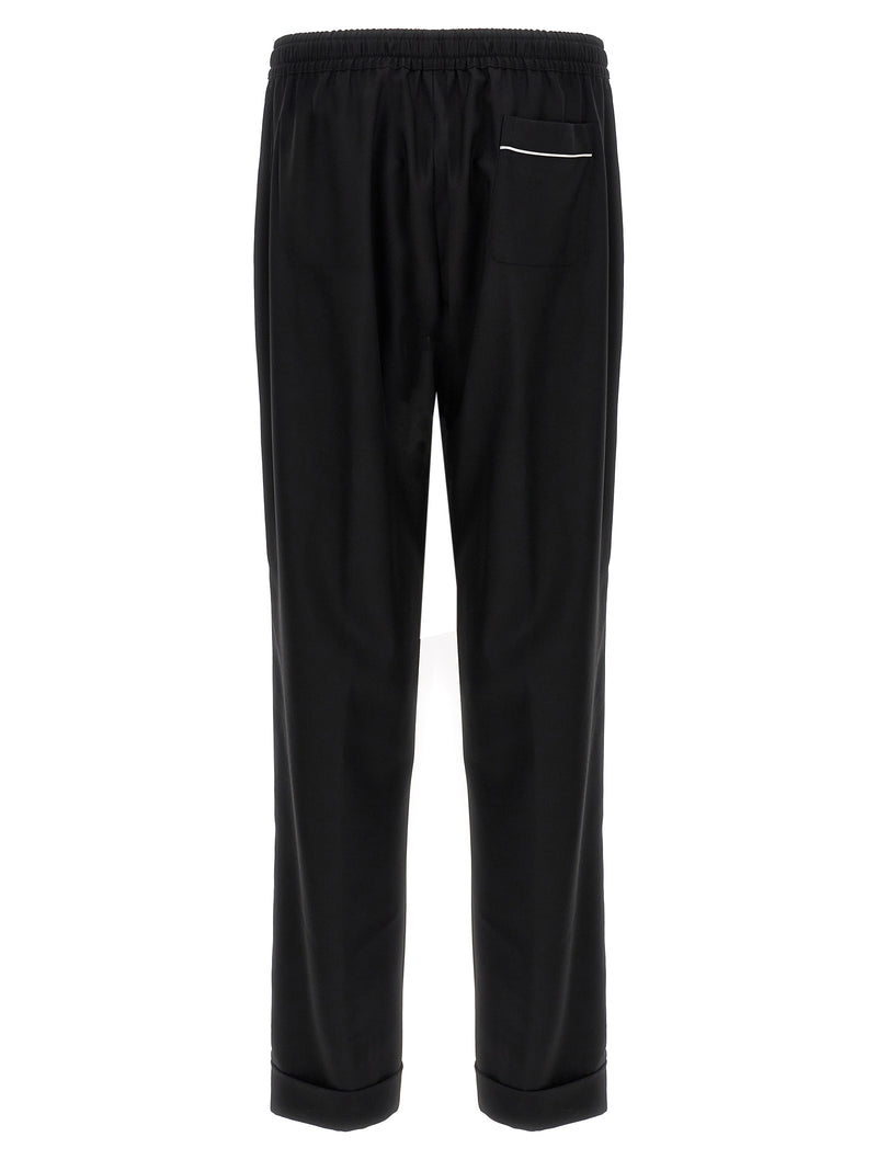 Dolce & Gabbana Black Virgin Wool Casual Pants