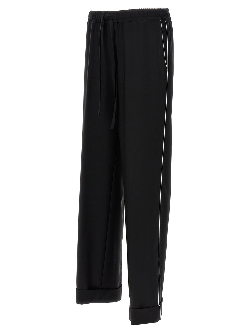 Dolce & Gabbana Black Virgin Wool Casual Pants