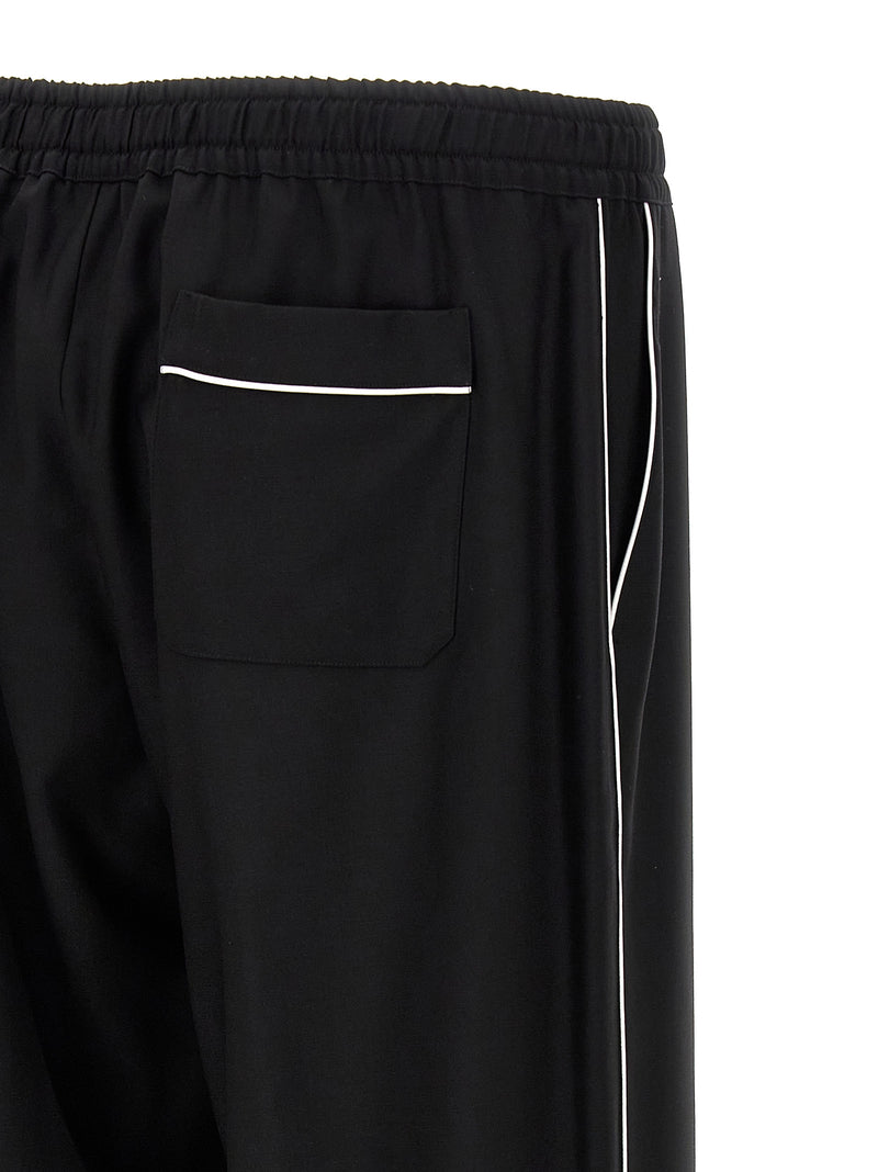 Dolce & Gabbana Black Virgin Wool Casual Pants