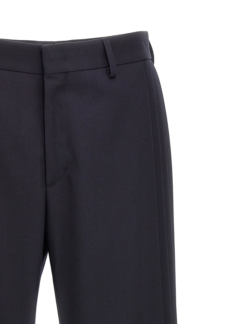 Fendi Blue Polyester Casual Pants
