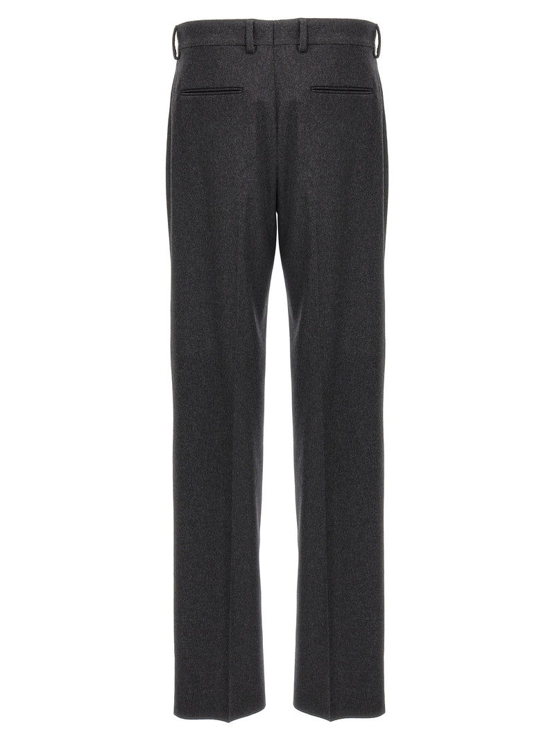 Fendi Gray Cashmere Casual Pants