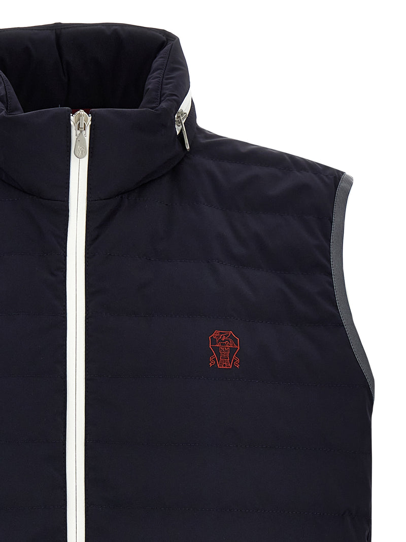 Brunello Cucinelli Blue Polyamide Coat