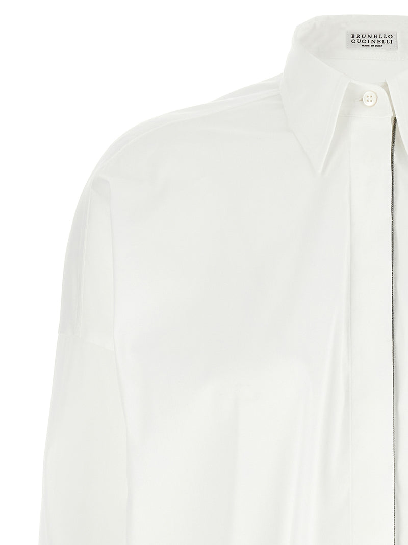Brunello Cucinelli White Cotton Blouse