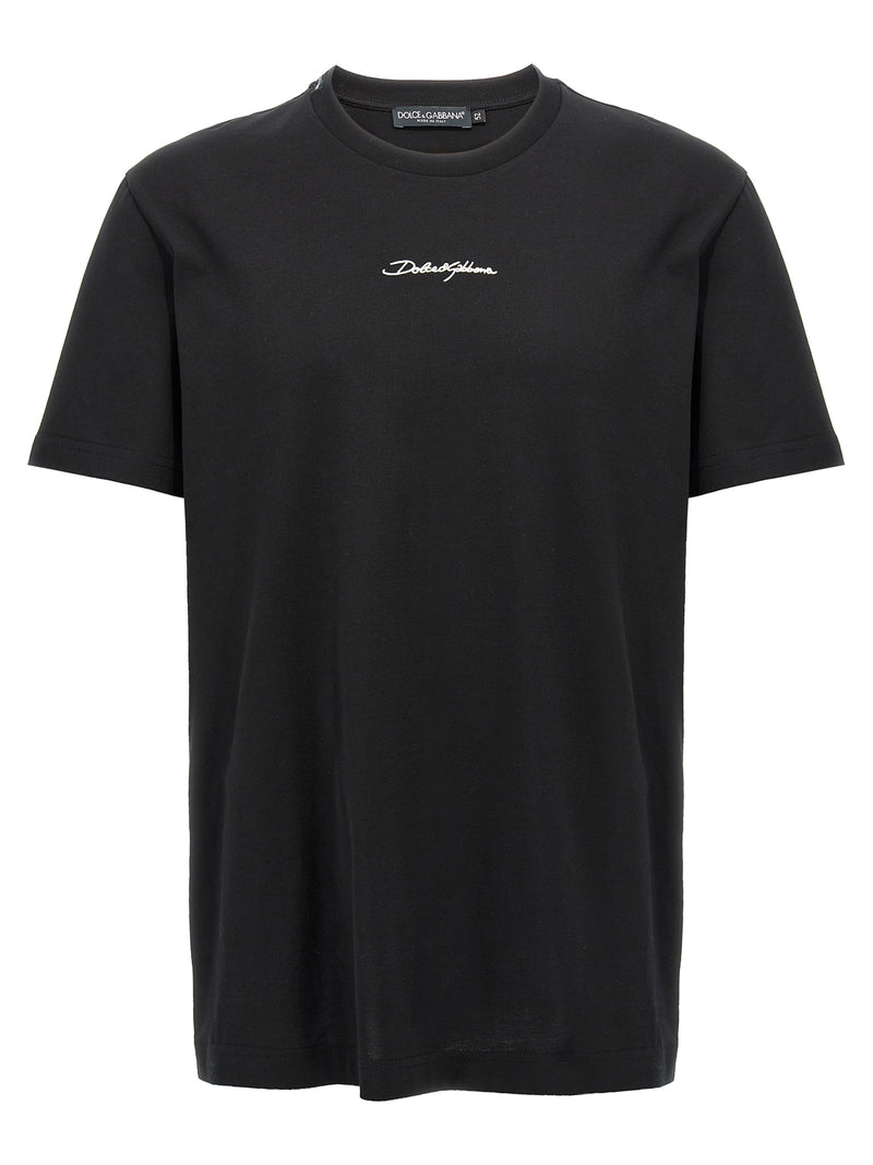 Dolce & Gabbana Black Cotton T-Shirt