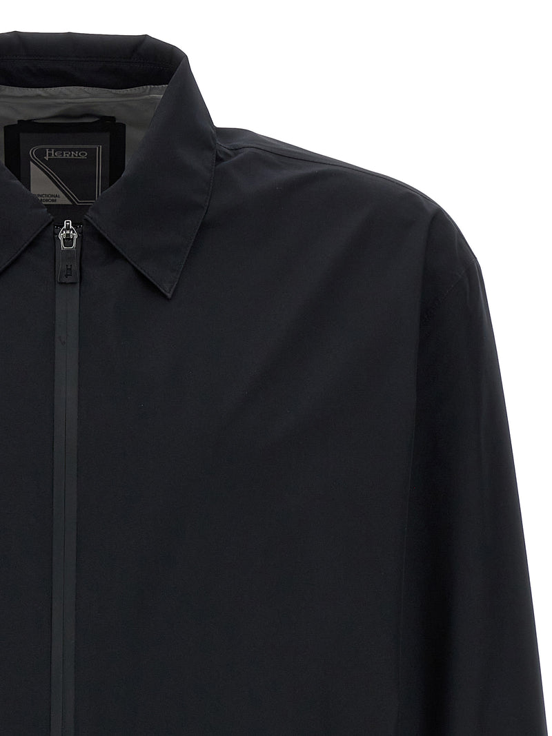 Herno Black Polyester Shell Jacket