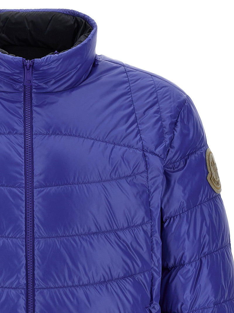 Moncler Blue Polyamide Full-Length Jacket