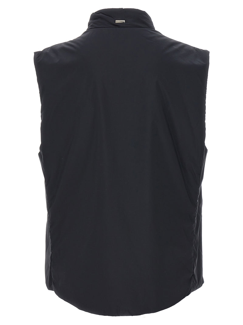 Herno Black Polyamide Sleeveless Jacket