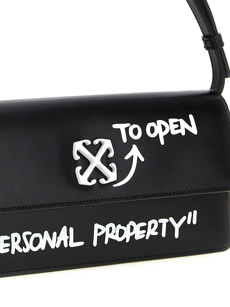 Off-White Bicolor Calfskin Shoulder Bag