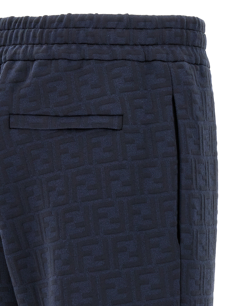 Fendi Blue Polyester Joggers (Workout Pants)