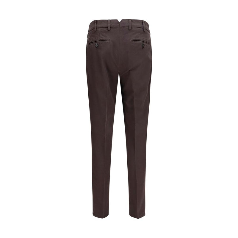 Brunello Cucinelli Brown Cotton Casual Pants