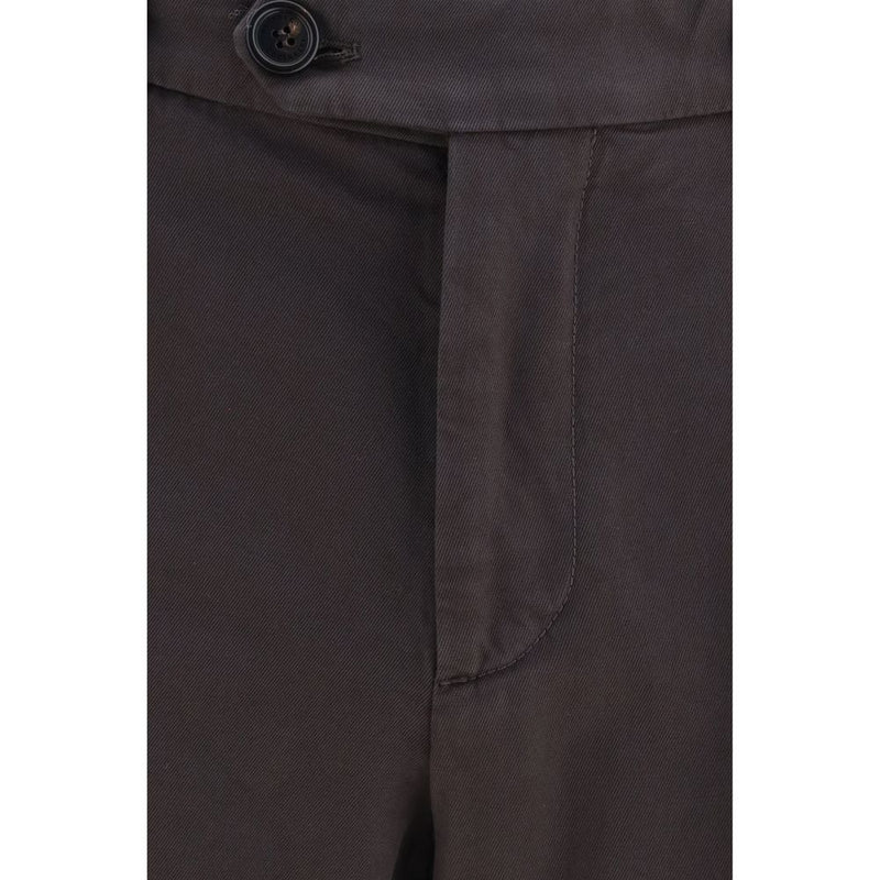 Brunello Cucinelli Brown Cotton Casual Pants